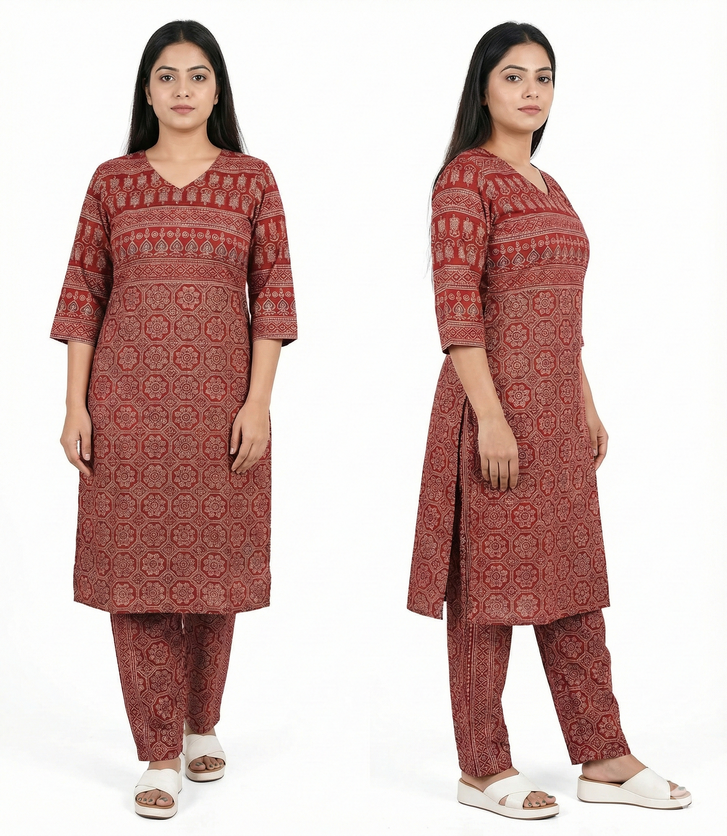 2 piece suit red colour