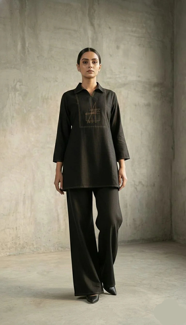 Black Denim co-ordset