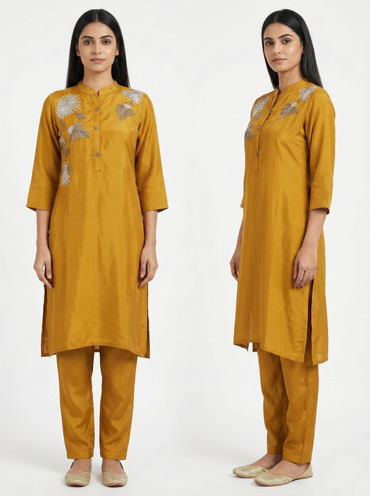 Mustard colour co-ord set maslin
